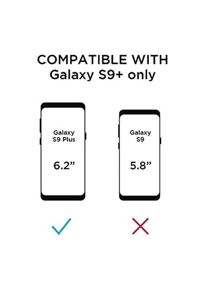 Vrs92020 Galaxy S9 Plus High Pro Shield Kılıf, Arka Kapak Indigo Blush Gold 50 x 22
