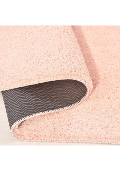 Mars-pembe-premium Kadifemsi Halı Oturma Odası-salon-mutfak-kaymaz Taban -yıkanabilir-modern