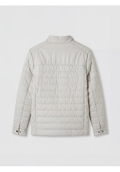 Lcwaıkıkı Classic Bej Regular Fit Dik Yaka Erkek Deri Görünümlü Mont
