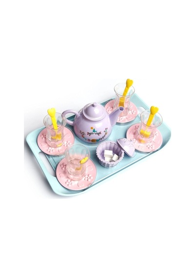 Kutulu Çay Vakti Ince Belli Bardaklarla Urt-011-001