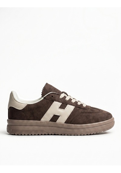 V.S.H Velvet Kadın Kahverengi Desenli Kadın Retro Spor Ayakkabı Te03-2449