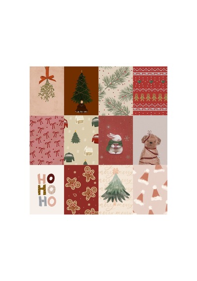 Yılbaşı Noel Poster Seti Afiş- 12 Adet A5