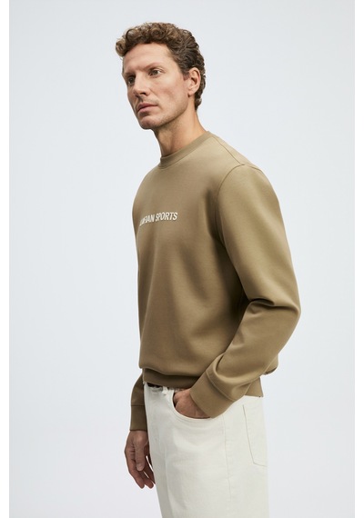 Lufian Rowan Erkek Sweatshirt Kum Kum 112030195100580 Kum Rengi