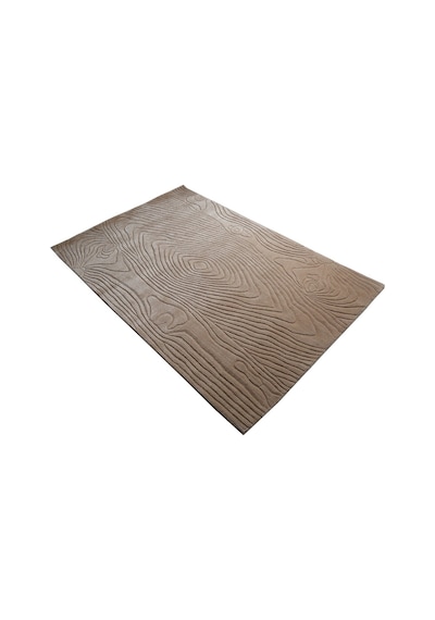 Çam Halı Emboss Jr 06 Bej Modern Desen Yeni Zellanda Yünü Ve Viskon El Dokuması Halı - 130x190 Bej