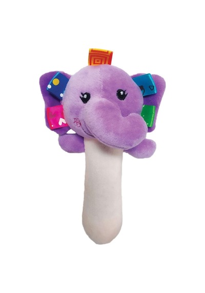 Peluş Çııngıraklı Sıksık Oyuncak Mor Çok Renkli