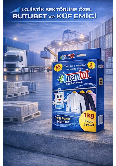 Rutubet Giderici Nem Emici Koku Küf Ve Korozyon Önleyici 1 Kutu 2 Paket 1 Kg