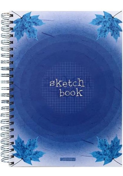 Özgün A4 Spiralli Double Kapak Sketchbook Defter 180 Yp. Kareli - 4 Adet