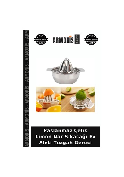 Paslanmaz Çelik Limon Nar Sıkacağı Ev Aleti Tezgah Gereci