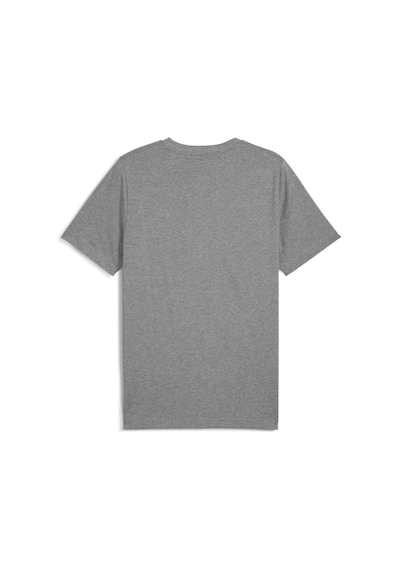Puma Essentials No 1 Logo Erkek Gri Yuvarlak Yaka Tişört Gri