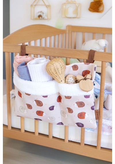 Pratik Askılı Organizer Bebek Arabası Beşik Kenar Fluffy Organizer Urcin