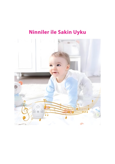 V30 Bebek Telsizi Uzun Menzilli Sesli Bebek Monitörü, İki Yönlü İletişim, Uzaktan Gece Işığı Kontrolü, Ninnili, Taşınabilir Klipsli Tasarım