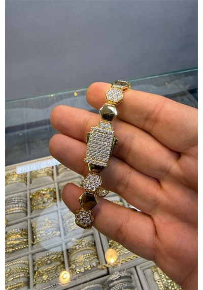 Petek Gurmet Model Bileklik Altın