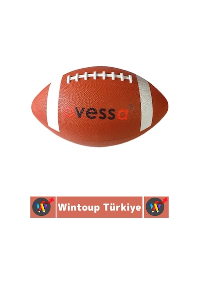Top Profesyonel Genç Yetişkin Maç Antreman Rugby Suya Dayanıklı Kauçuk Amerikan Futbol Topu 9 No Çok Renkli