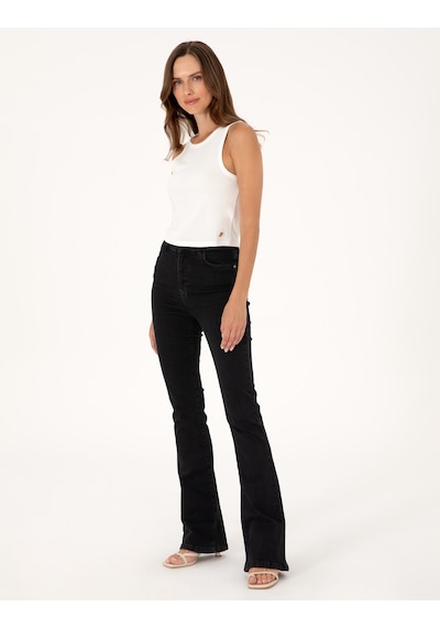 Pierre Cardin Kadın Siyah Pantolon Jean 50313246-vr046 Siyah