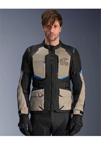 Alpinestars Andes Air Drystar Korumalı Motosiklet Montu Gri Siyah