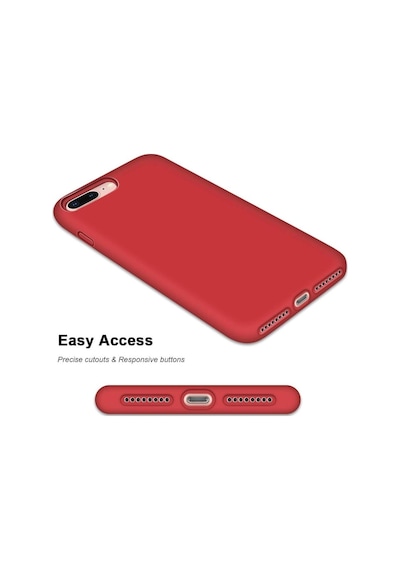 Apple Uyumlu iPhone 7 Plus 8 Plus Kilif Içi Kadife Silikon Lansman Tam K 513106704
