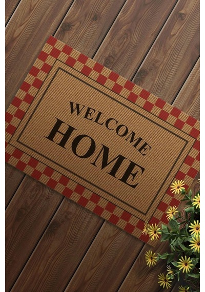 Decovetro Kapı Önü Halı Paspas Welcome Home Desenli 40 X 60 Cm Genel