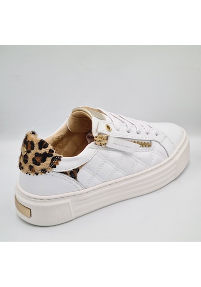 Mammamia D25ka-7305 Beyaz Hakiki Deri Kadın Deri Sneaker Beyaz