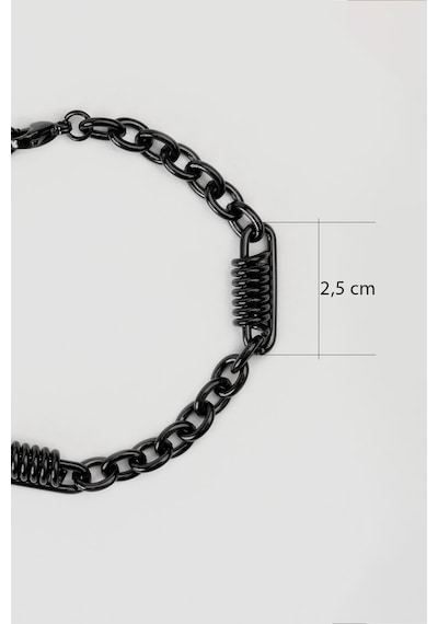 Modern Stil Çelik Erkek Bileklik Siyah