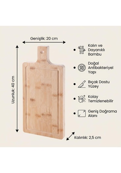 Bambu Kesme Tahtası, 40 X 20 X 2,5 Cm Kalın Doğrama Ve Servis Tahtası, Saplı, Askı Delikli, Oluklu Büyük Boy Mutfak Tahtası Çok Renkli Bambu Kesme Tahtası, 40 X 20 X 2,5 Cm Kalın Doğrama Ve Servis Tahtası, Saplı, Askı Delikli, Oluklu Büyük Boy Mutfak Tahtası Çok Renkli