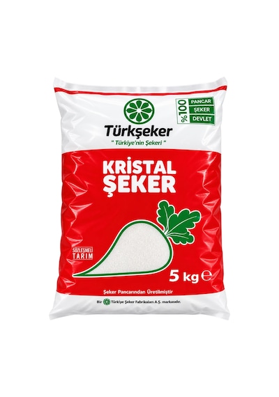 Türk Şeker Toz Şeker 5 Kg 3 Lü Yeni Ambalaj