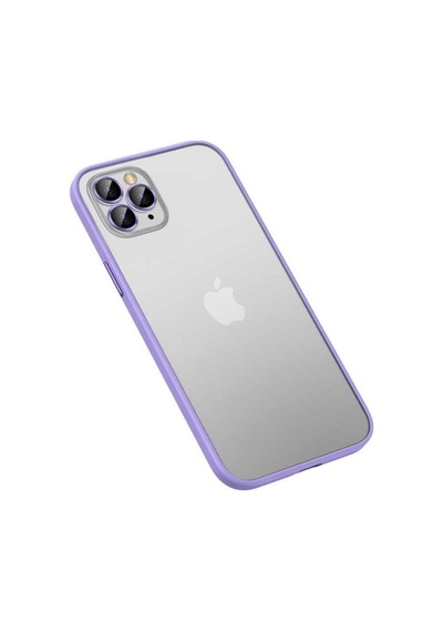 Apple Uyumlu iPhone 12 Pro Max Kılıf Zore Retro Kapak Lila
