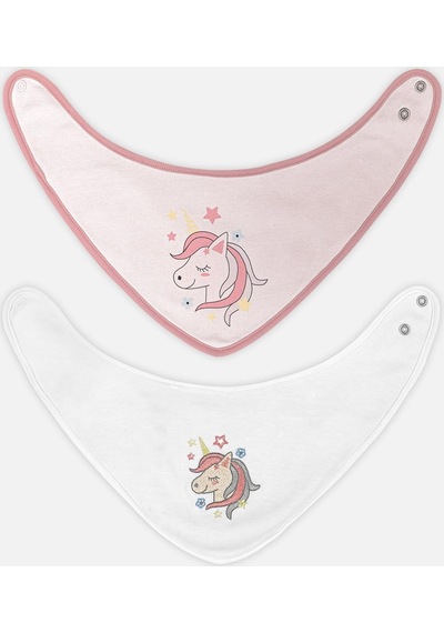 Unicorn 2'Li Üçgen Önlük Çok Renkli