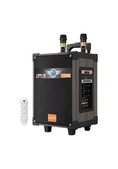 Ultratekno LT-912 Süper Bass Kumandalı Şarjlı 2 Mikrofonlu Hoparlör Sistemi