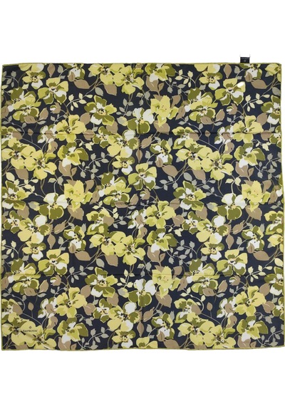 Mim Eşarp - Emproyal Proline Eşarp 90x90 Cm - Siyah - Yeşil