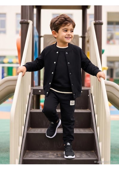 Civil Boys Civil Erkek Çocuk Basic Eşofman Altı Fırçalı 2 İp Okul Kreş Ve Günlük Kullanım - Siyah Civil Boys Civil Erkek Çocuk Basic Eşofman Altı Fırçalı 2 İp Okul Kreş Ve Günlük Kullanım - Siyah