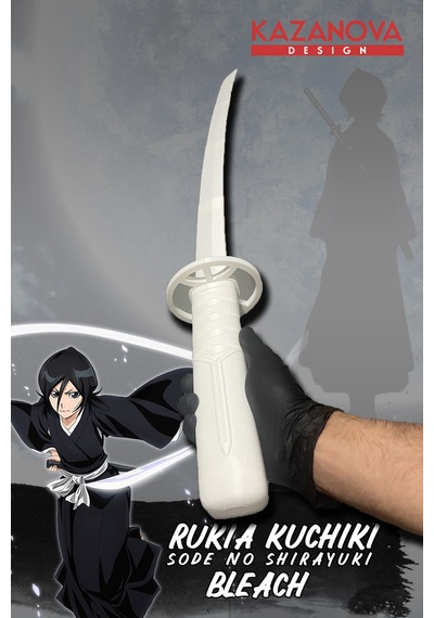 Kazanova Design Rukia Kuchiki Katlanabilir Katana Figür 98 Cm Bleach Anime Cosplay