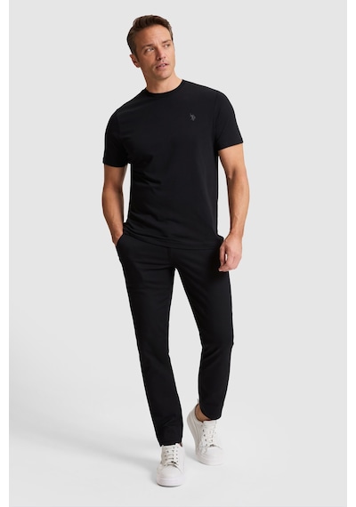 U.s. Polo Assn. Erkek Siyah Tişört Basic 50322312-vr046