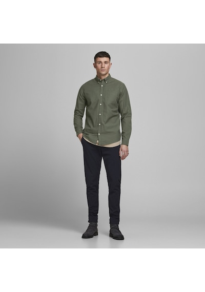 Jack & Jones Klasik Oxford Gömlek 12182486 Forest Night Koyu Yeşil