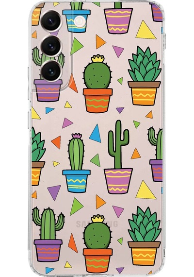 Samsung Galaxy S22 Plus İle Uyumlu Water Color 4 Kamera Korumalı Şeffaf Kılıf Şeffaf