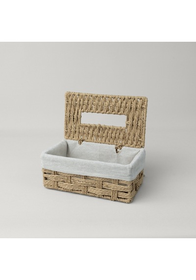 Linens Tidy Pecete Kutusu 25x14,5x10,7 Cm Naturel Naturel
