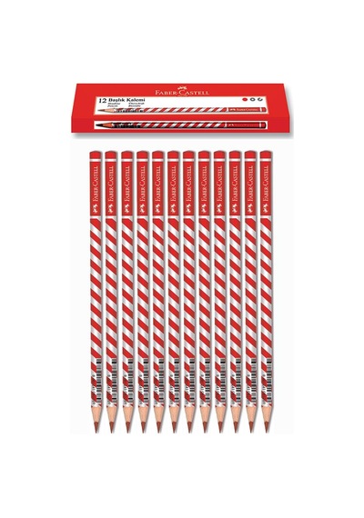 Faber-Castell Kırmızı Başlık Kalemi Candyroll 12 Adet