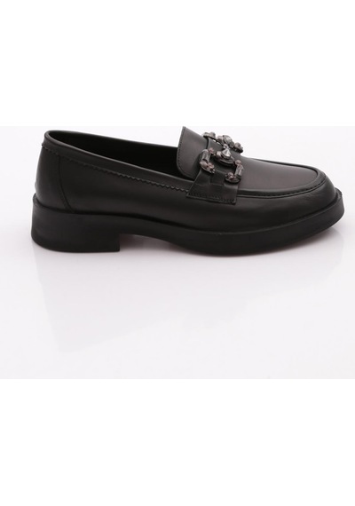 Dgn 9000 Kadın Loafer Ayakkabı Siyah