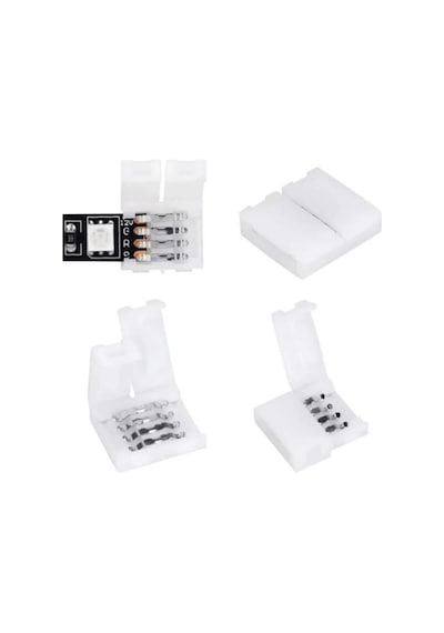 Rgb Şerit Birleştirme Aparatı Lehimsiz 4 Pin 10 Adet