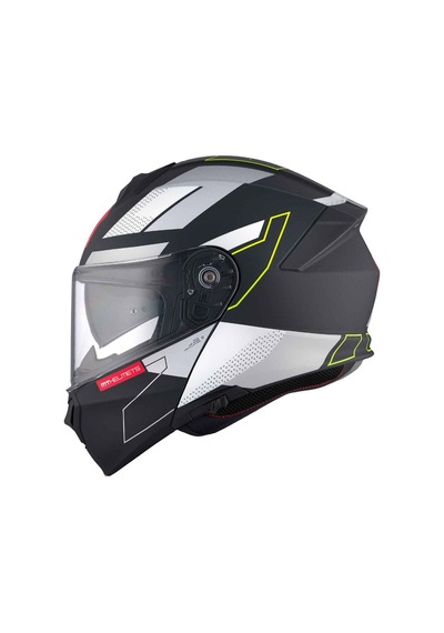 Mt Genesis Sv Talo B2 Mat Çene Açılır Kask Siyah - Beyaz