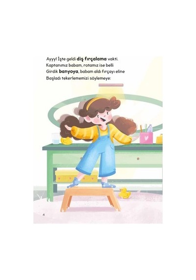 Dişlerimi Fırçalıyorum - Eğitici Çocuk Kitabı