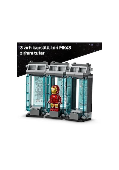 LEGO® ǀ Marvel Iron Man’in Laboratuvarı: Zırh Salonu 76315 - 8 Yaş ve Üzeri Çocuklar için Süper Kahraman Minifigürü İçeren Yaratıcı Oyuncak Yapım Seti (384 Parça) LEGO® ǀ Marvel Iron Man’in Laboratuvarı: Zırh Salonu 76315 - 8 Yaş ve Üzeri Çocuklar için Süper Kahraman Minifigürü İçeren Yaratıcı Oyuncak Yapım Seti (384 Parça)