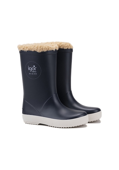 Lacivert Bot Yağmur Erkek Çocuk Igor W10207 Splash Nautıco Borreguıto 003-marino 26-36 Null Lacivert