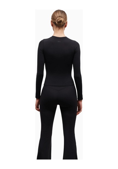 Because Of Alice Base Sculpting Long Sleeve Top Uzun Kollu Şekillendirici Kadın Üst Siyah