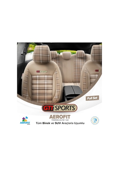 Otom Gti Sports Design Ekstra Destekli Oto Koltuk Kılıfı 553166328