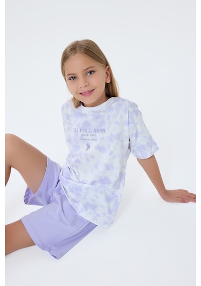 U.s. Polo Assn. Kız Çocuk Mor Şort Takım Us2520-c-v2 Mor