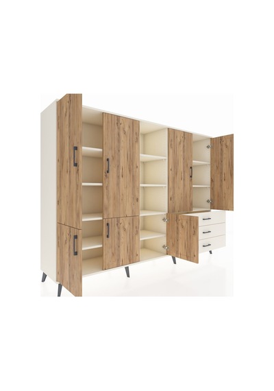 Hyperion Dolap 11 Raflı 3 Çekmeceli 7 Kapaklı 220x44x163 Aytaşı-çam/aytaşı Atlas Çam/aytası - Aytası Hyperion Dolap 11 Raflı 3 Çekmeceli 7 Kapaklı 220x44x163 Aytaşı-çam/aytaşı Atlas Çam/aytası - Aytası