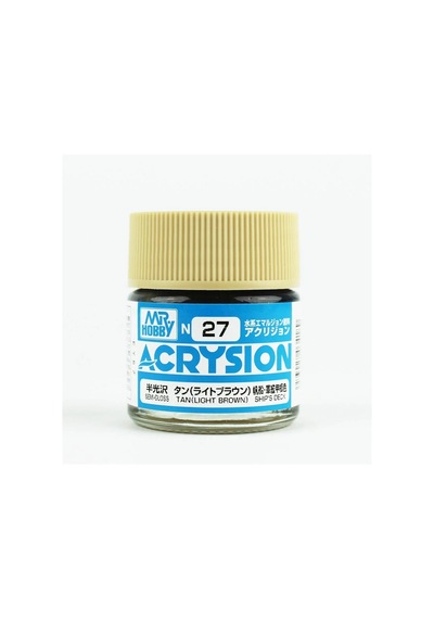 Mr.hobby N-027, 10 Ml. Tan Acrysion Maket Boyası Standart
