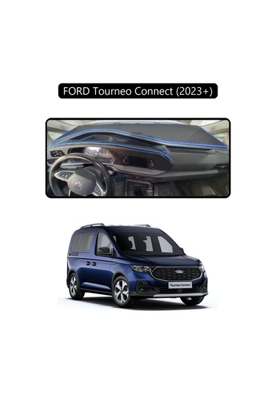 Ford Torneo Connect 2023+ Cady 2023+ Torpido Koruma Halısı Siyah Kenar