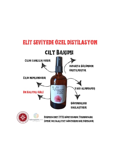 Fermescent Gül Suyu Mayası Hidrosolü 100 ML
