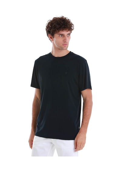 Hatemoğlu Lacivert Regular Fit Düz Bisiklet Yaka Triko Tişört 35102024c006 005 Lacivert